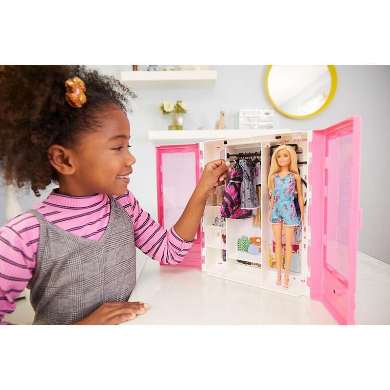 Barbie "Игра с модой" Игровой набор шкаф чемодан с куклой Барби и аксессуарами - фото 4 - id-p89278174
