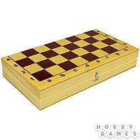 Настольная игра:Шахматы пластмассовые в деревянной упаковке (поле 29см х 29см), арт. 03878