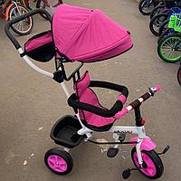 Детский трехколесный велосипед розовый