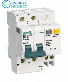 АВДТ (АД12) 2Р 32А 30мА(4) Dekraft