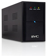 UPS, SVC, V-2000-L, Диапазон работы AVR: 175-275В, Бат,: 12В/9Ач*2шт,, 2 вых,: Shuko CEE7, Чёрный