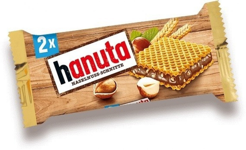 Hanuta huzelnuss вафли ореховый крем 44гр (18шт в упаковке)
