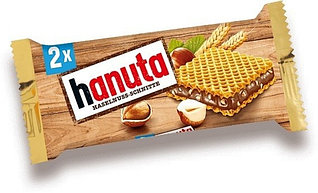 Hanuta huzelnuss вафли ореховый крем 44гр (18шт в упаковке)
