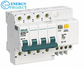 АВДТ (АД14) 4Р 63А 30мА(2) Dekraft