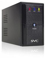UPS, SVC, V-600-L, Диапазон работы AVR: 165-275В, 3 вых,: 2 Shuko CEE7+1 IEC C13 (Bypass), Бат,: 12В/7,5 Ач*