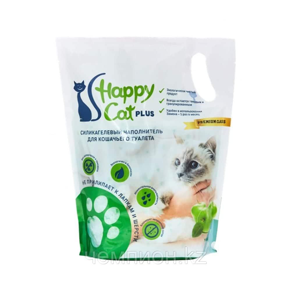 Happy Cat plus, Хэппи Кэт Плюс, силикагелевый наполнитель для кошек с ароматом яблока, уп.3,8л. - фото 1 - id-p89315567