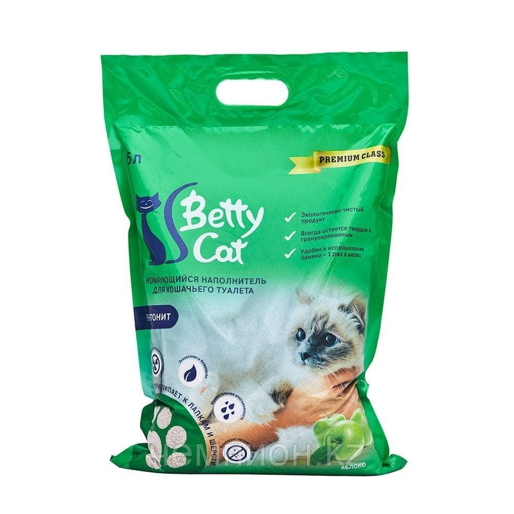 Betty Cat, комкующийся наполнитель для кошачьего туалета с ароматом яблока, 10л.(8 кг)