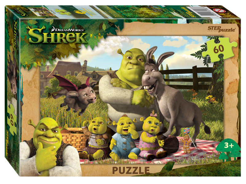 Мозаика "puzzle" 60 "Shrek" (DreamWorks)