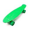 Скейт Penny Board {Пенни Борд} с подсветкой колёс на алюминиевой платформе (Темно-синий / С принтом), фото 3