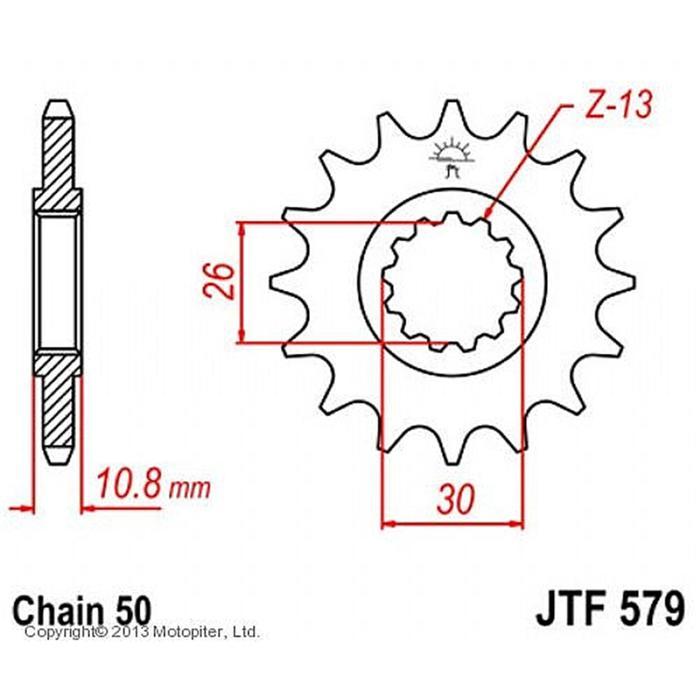 Звезда ведущая JT sprockets JTF579-17