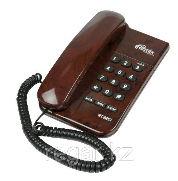 Телефон проводной Ritmix RT-320 кофейный мрамор