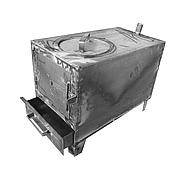 Угольный котел-печь на твердом топливе "Стандарт" 150 кв.м (15 кВт)