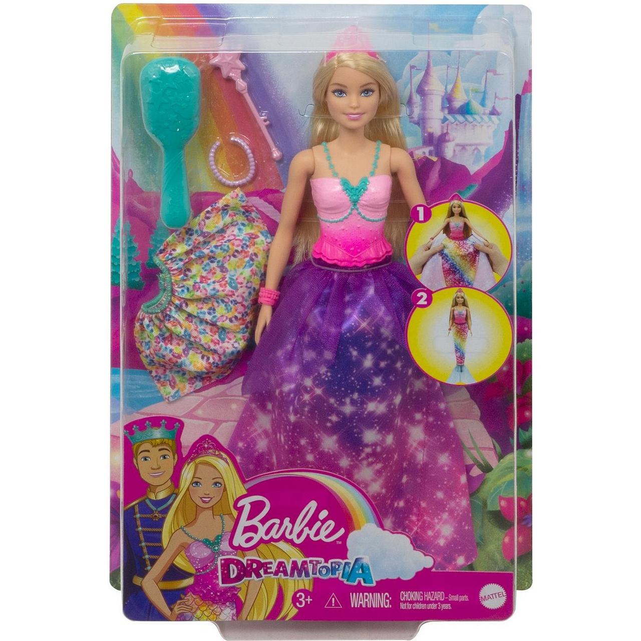 Barbie "Дримтопия" Кукла Барби Принцесса 2 в 1
