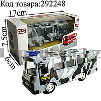 Игрушка детская машинка Автобус ОМОН металлическая Die Cast Metal