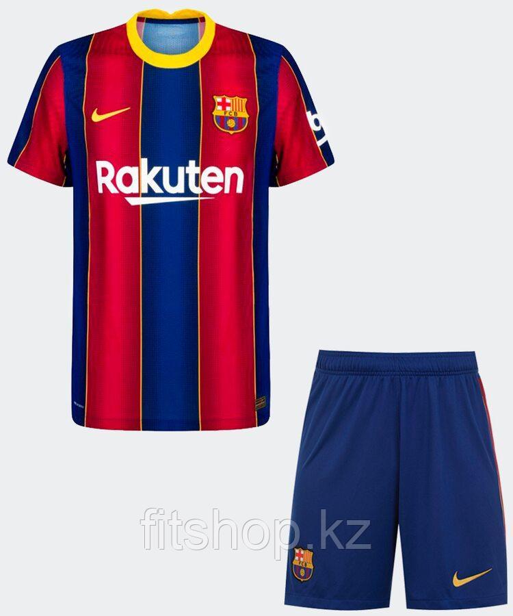 Футбольная форма ФК Барселона 2020-2021 домашняя Взрослая (комплект футболка+шорты)