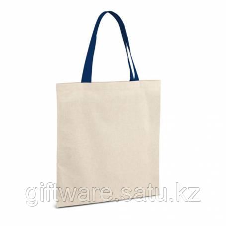 Эко сумка с логотипом "GRAND" с цветными ручками - фото 2 - id-p89332855