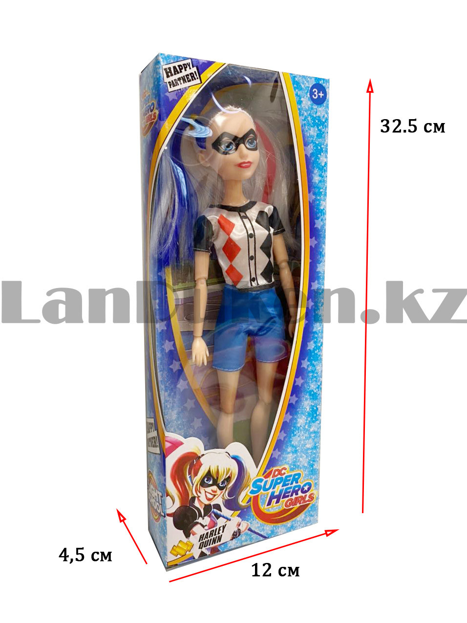 Кукла игрушечная детская Харли Квинн Harley Quinn с подвижными ногами и руками 30 см - фото 2 - id-p89334422