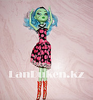 Кукла для девочек ВЕНЕРА МАКФЛАЙТРАП "Монстер хай" 26 см  в черном платье в розовый горошек
