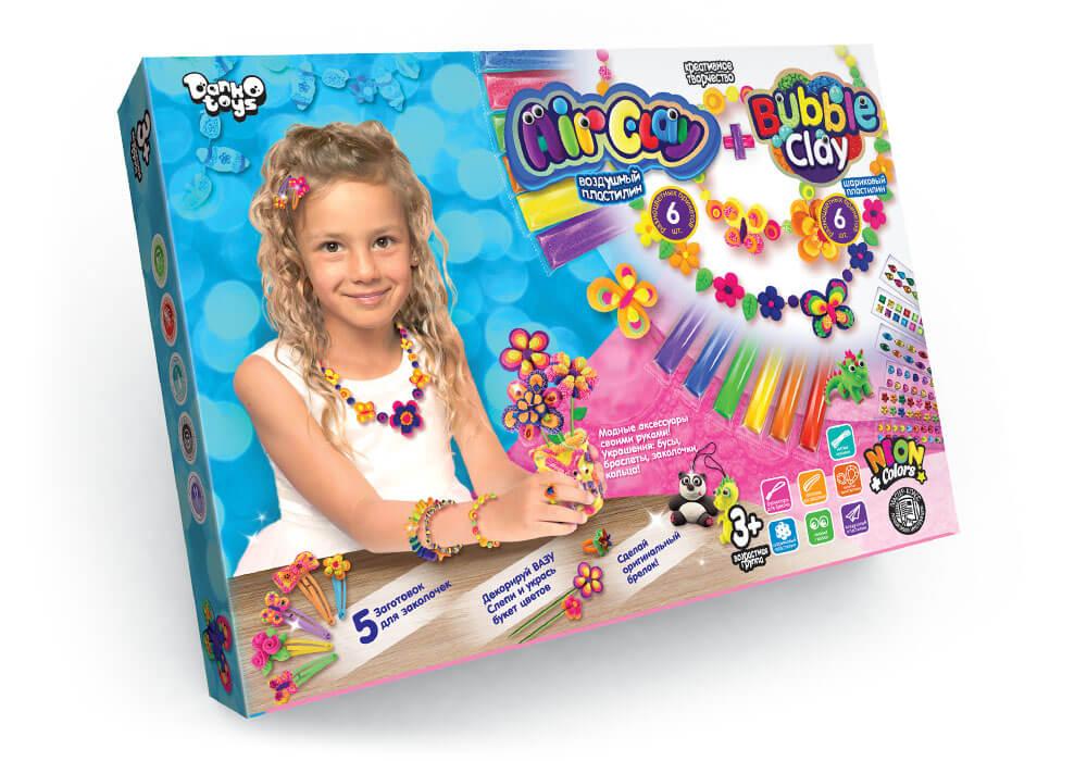 Набор Air clay+bubble clay