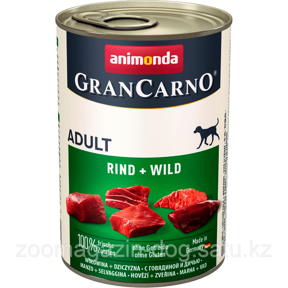 Консервы Grand Carno Original Adult с говядиной и дичью 400гр