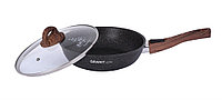 Сковорода со съемной ручкой и ст. крышкой 260 мм, "Granit ultra", фото 1