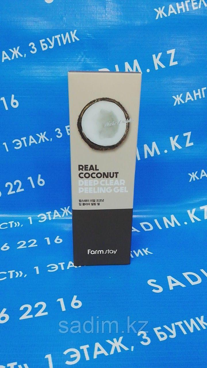 Farm Stay Real Coconut Deep Clear Peeling Gel 100ml - Пилинг-гель с экстрактом кокоса