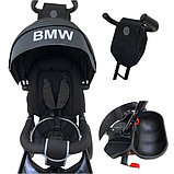Велосипед BMW трехколесный с поворотным сиденьем и музыкальной панелью черный, фото 3