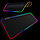 Коврик для для мышки клавиатуры и компьютеров игровой с RGB подсветкой 80х31 см Rasure черный, фото 10