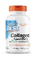 Коллаген типа 1 и 3 с Peptan и с витамином С, 500 мг, 240 капсул, Doctor's Best