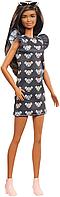 Кукла Барби модница брюнетка в платье  #140, фото 1