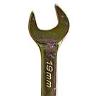 Ключ комбинированный, 19 мм, желтый цинк Сибртех, фото 3