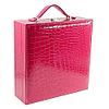 Кейс-шкатулка для ювелирных украшений «Драгоценный чемоданчик» с зеркалом и замочком (Розовый), фото 3