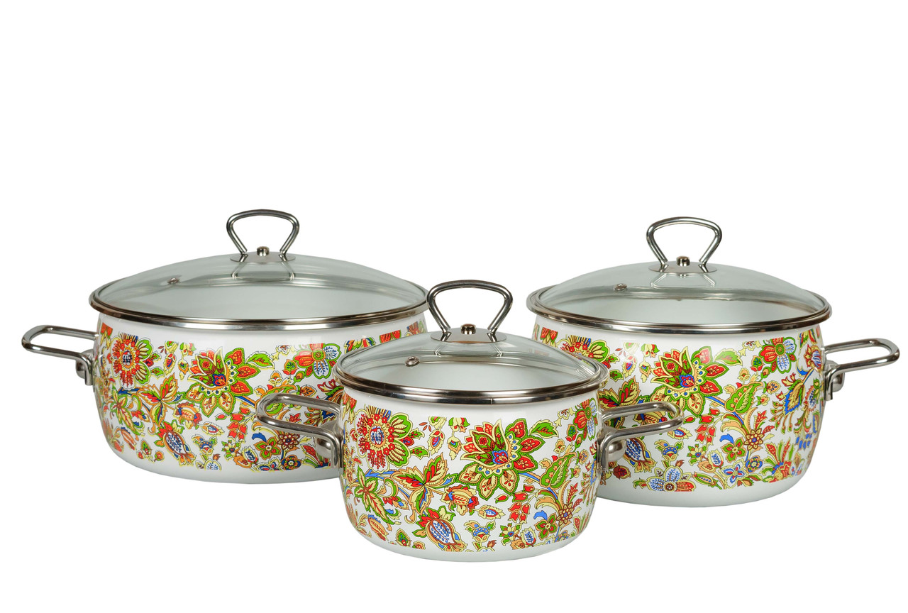 Набор эмалированных кастрюль "Imperio", №13