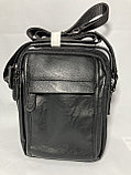 Мужская сумка-мессенджер "Cantlor", через плечо (высота 25 см, ширина 20 см, глубина 7 см), фото 5