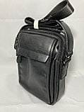 Мужская сумка-барсетка "Cantlor", через плечо (высота 25 см, ширина 20 см, глубина 7 см), фото 2