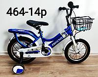 Велосипед Phoenix синий оригинал детский с холостым ходом 14 размер