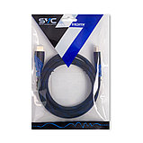 Интерфейсный кабель HDMI-HDMI SVC HR0150BL-P, 30В, Синий, Пол. пакет, 1.5 м, фото 3