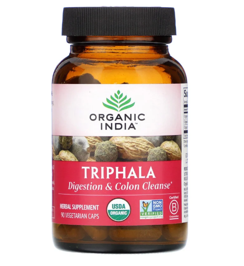 Organic India, трифала, 90 вегетарианских капсул