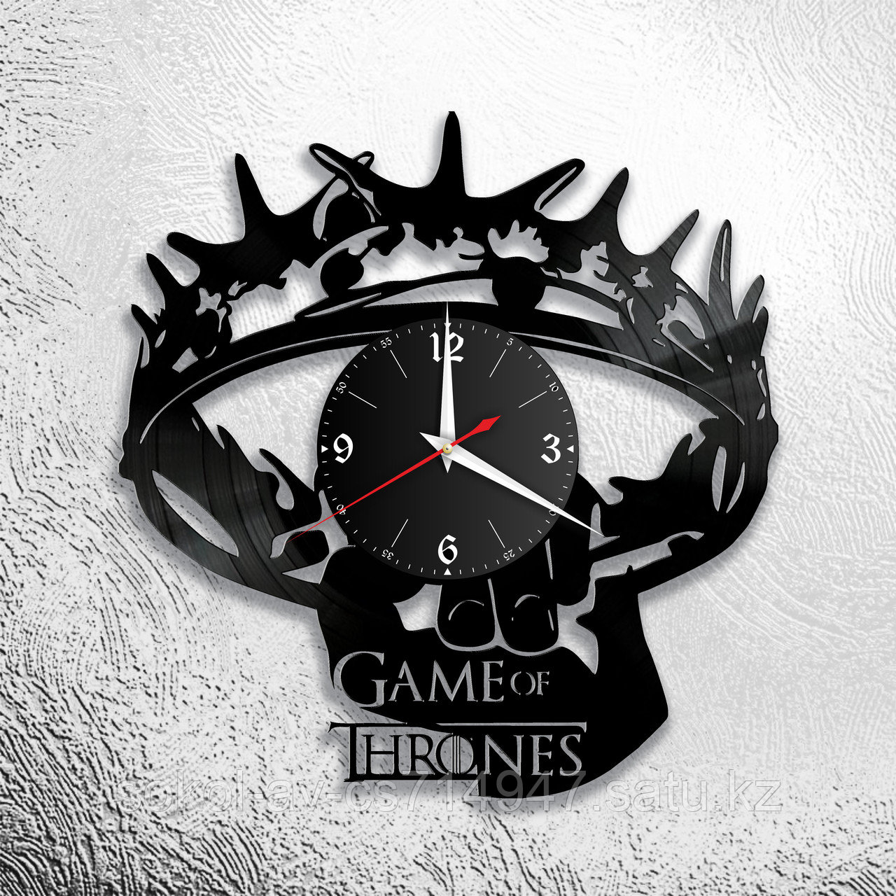 Настенные часы пластинки Game of Thrones Игра престолов, подарок фанатам, любителям, 0017