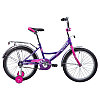 Велосипед NOVATRACK 20", VECTOR, лиловый, защита А-тип, тормоз нож., крылья и багажник хром.