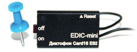 Цифровой мини-диктофон Edic-mini Card16 E92