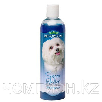 BG02 Bio-Groom Super White Shampoo, отбеливающий шампунь, 355 мл.