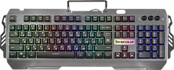 Клавиатура проводная игровая Defender Renegade GK-640DL, ENG-RUS, USB, RGB подсветка, 7 режимов.1.5м НОВИНКА!