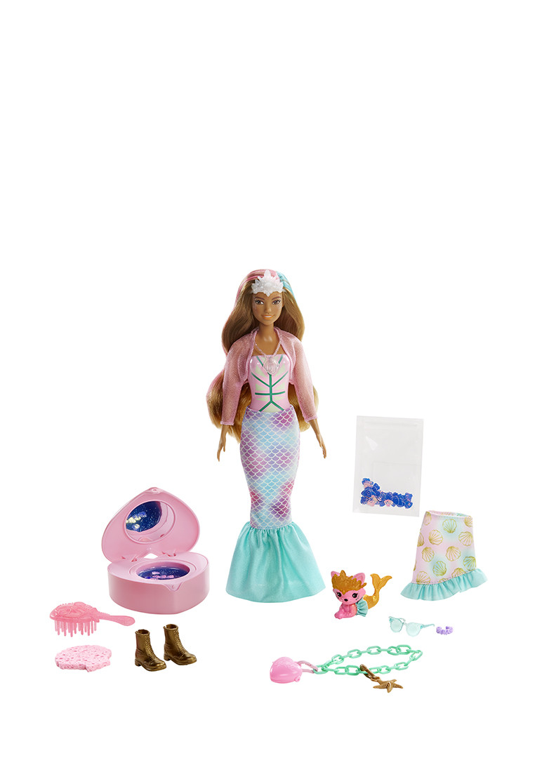Набор Барби сюрприз Русалка с питомцем Barbie Color Reveal - фото 2 - id-p89548017