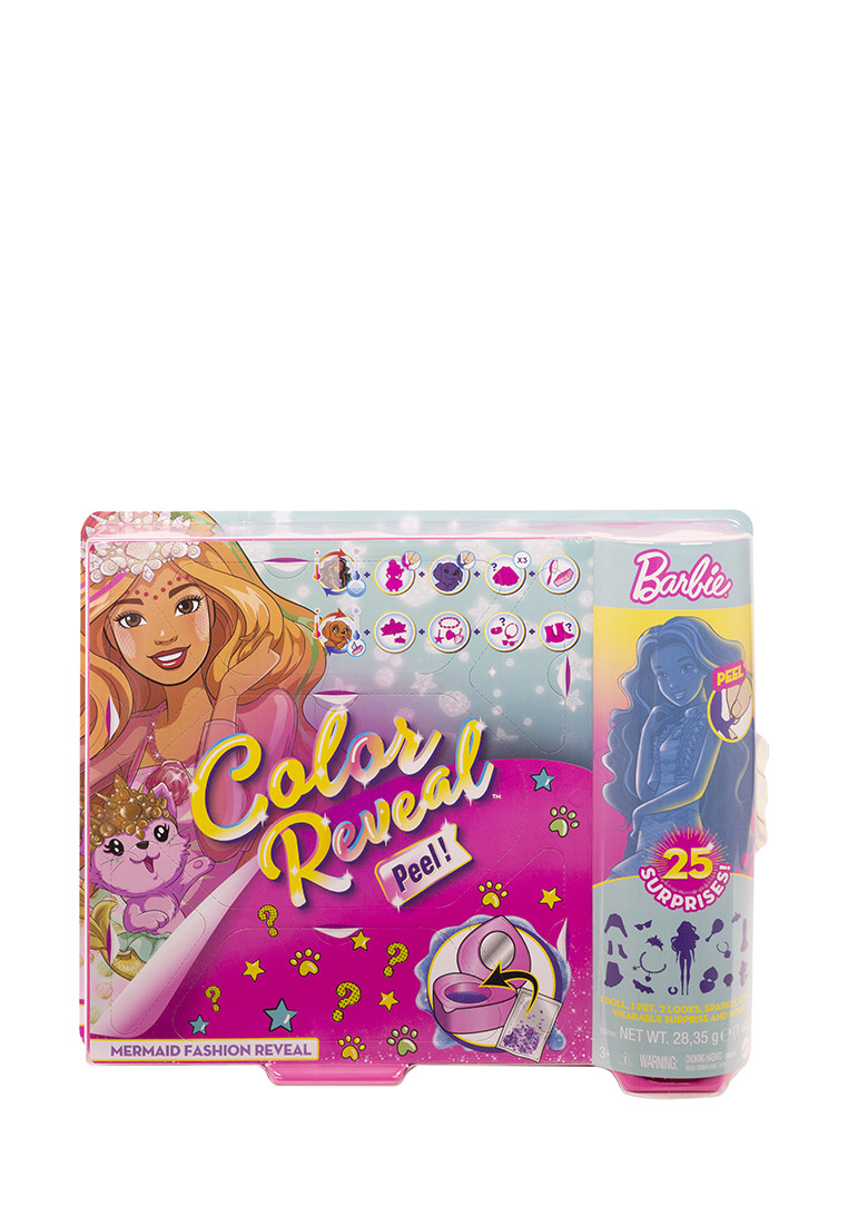Набор Барби сюрприз Русалка с питомцем Barbie Color Reveal