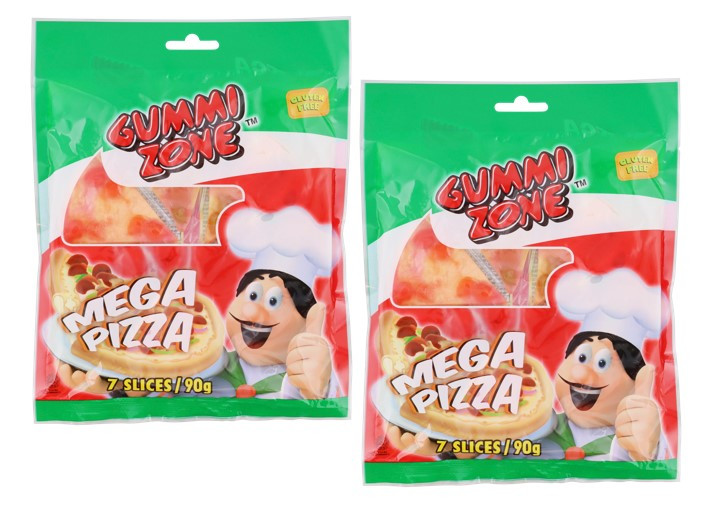 Мармелад Гигантская Пицца Pizza 90гр 7 кусков /12шт-упак/ / GUMMI ZONE/