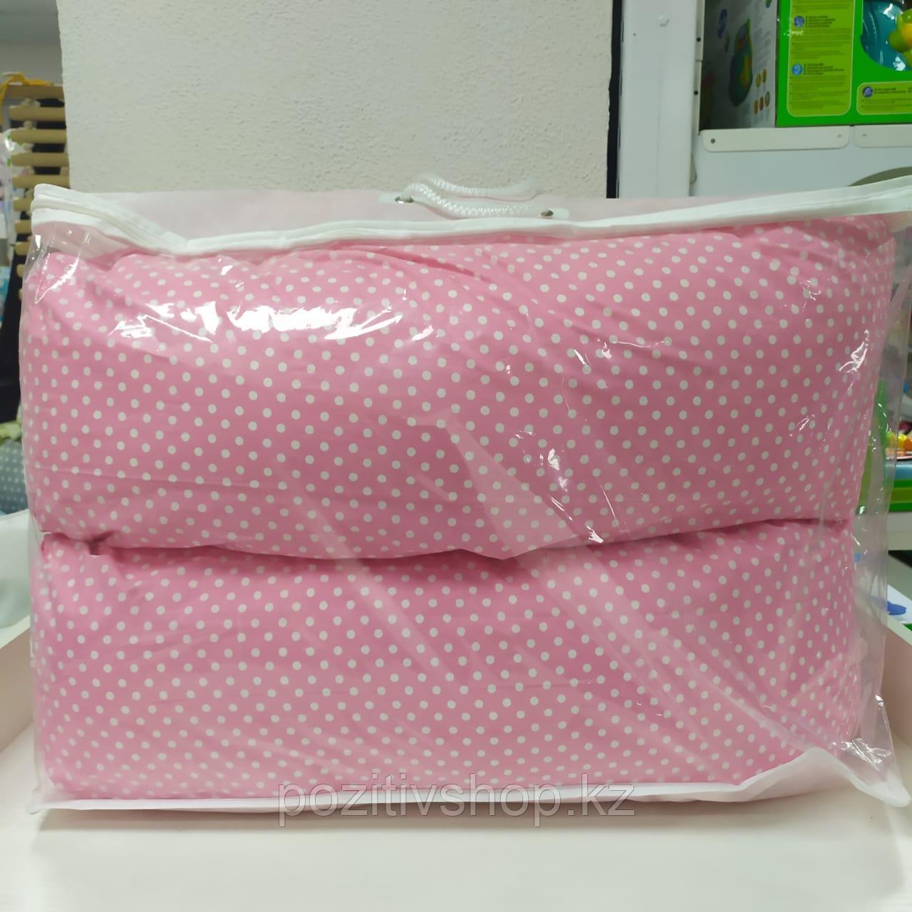 Подушка для беременных розовый/горох