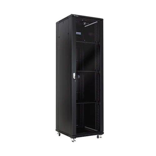 Шкаф серверный напольный LATITUDA 42U, 800*1200*1958мм, цвет черный, передняя дверь стеклянная