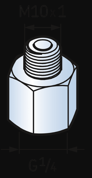 Переходник G1/4 – M10x1