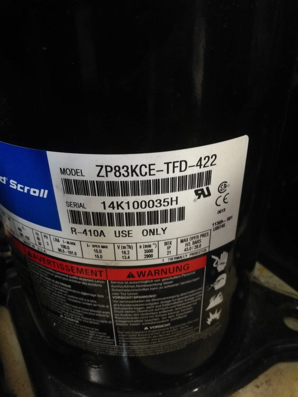 ZP83KCE TFD 422